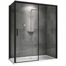 Душевой уголок 120x100 см Abber Komfort AG93120B-S102B прозрачное