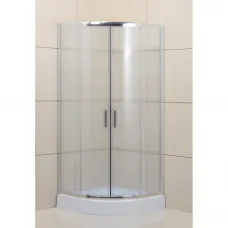 Душевой уголок 100x100 см BelBagno Uno UNO-195-R-2-100-P-Cr текстурное стекло