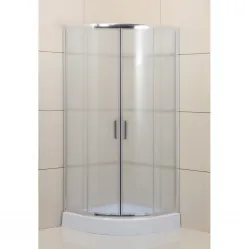 Душевой уголок 100x100 см BelBagno Uno UNO-195-R-2-100-P-Cr текстурное стекло