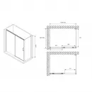 Душевой уголок 120x100 см Abber Komfort AG93120-S102 прозрачное