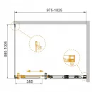 Душевой уголок 100x100 см Cezares DUET SOFT-A-1-100/100-C-Cr прозрачное