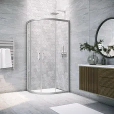 Душевой уголок Vegas Glass ZZS-F NOVO h2000 120*100 07 01 120x100 см, профиль матовый хром, стекло прозрачное