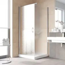 Душевой уголок Vegas Glass EP-Fis LUX 90 08 02 L 90x90 см L, профиль хром, стекло шиншилла