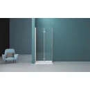 Душевой уголок 100x90 см BelBagno Albano ALBANO-ASH-1-100/90-C-Cr прозрачное