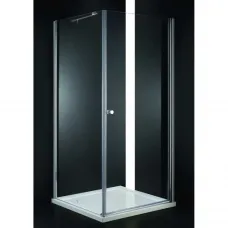 Душевой уголок 100x100 см Cezares ELENA-W-A-1-100-P-Cr-R текстурное стекло