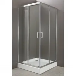 Душевой уголок BelBagno Uno 85x85 см текстурное стекло UNO-A-2-85-P-Cr