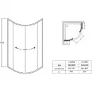 Душевой уголок 80x80 см Jacob Delafon Serenity E14R80-GA прозрачное