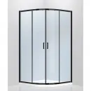 Душевой уголок 100x100 см Abber Schwarzer Diamant AG01100B прозрачное