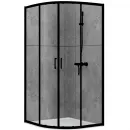 Душевой уголок 100x100 см Abber Schwarzer Diamant AG01100B прозрачное