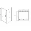 Душевой уголок 110x75 см Abber Sonnenstrand AG07110-S75 прозрачное