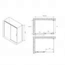 Душевой уголок 130x90 см Abber Komfort AG93130-S92 прозрачное