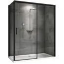 Душевой уголок 160x100 см Abber Komfort AG93160B-S102B прозрачное