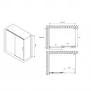 Душевой уголок 160x100 см Abber Komfort AG93160B-S102B прозрачное