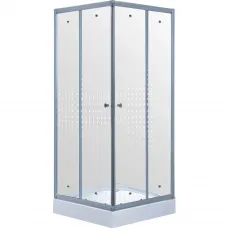 Душевой уголок с поддоном 80x80 см Timo TL-8002 R прозрачное с рисунком