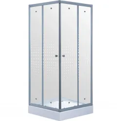 Душевой уголок с поддоном 80x80 см Timo TL-8002 R прозрачное с рисунком