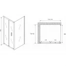 Душевой уголок 120x75 см Abber Sonnenstrand AG07120-S75 прозрачное
