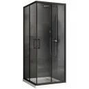 Душевой уголок 100x100 см Abber Schwarzer Diamant AG02100B прозрачное