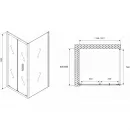 Душевой уголок 120x85 см Abber Sonnenstrand AG07120-S85 прозрачное