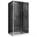 Душевой уголок 130x50 см Abber Schwarzer Diamant AG301305-S505 прозрачное
