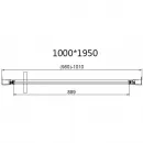 Душевой уголок Vincea Slim VSR-4SLP9010CL 100x90 см, профиль хром, стекло прозрачное