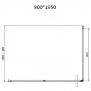 Душевой уголок Vincea Slim VSR-4SLP9010CL 100x90 см, профиль хром, стекло прозрачное