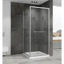 Душевой уголок Abber Schwarzer Diamant AG0A090 89,2x90 см, профиль хром, стекло прозрачное
