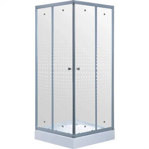 Душевой уголок с поддоном 90x90 см Timo TL-9002 R прозрачное с рисунком