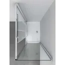 Душевой уголок Vincea Soft VSR-3SO8013CLGM 130x80 см, профиль вороненая сталь, стекло прозрачное