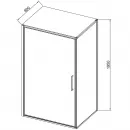Душевой уголок Vincea Slim VSR-4SLP9010CLG 100x90 см, профиль золотой матовый, стекло прозрачное