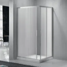 Душевой уголок 100x80 см BelBagno Sela SELA-AH-2-100/80-P-Cr текстурное стекло