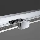 Душевой уголок Vincea Soft VSR-3SO8015CLGM 150x80 см, профиль вороненая сталь, стекло прозрачное