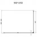 Душевой уголок Vincea Slim VSR-4SLP9012CL 120x90 см, профиль хром, стекло прозрачное