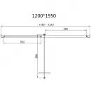 Душевой уголок Vincea Slim VSR-4SLP9012CL 120x90 см, профиль хром, стекло прозрачное