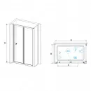Душевой уголок 100x100 см RGW CL-31 (CL-21+Z-050-1) Classic 04093100-011 прозрачное
