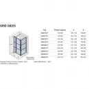 Душевой уголок Riho Grid GB203 G004020121 120x90 см, профиль черный матовый, стекло прозрачное