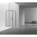 Душевой уголок Vincea Slim VSR-4SLP9090CLGM 90x90 см, профиль вороненая сталь, стекло прозрачное