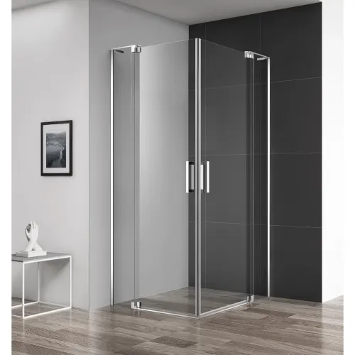 Душевой уголок 100-110x90-100 см Cezares SLIDER-AH-2-90/100-100/110-C-Cr прозрачное