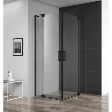 Душевой уголок 100-110x90-100 см Cezares SLIDER-AH-2-90/100-100/110-C-NERO прозрачное
