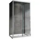 Душевой уголок 140x50 см Abber Schwarzer Diamant AG30140H-S50-S50 прозрачное