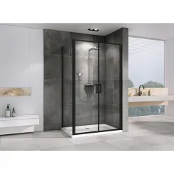 Душевой уголок 100x100 см Abber Sonnenstrand AG04100BC-S100B прозрачное