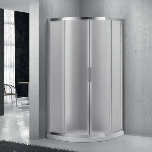 Душевой уголок 80x80 см BelBagno Sela SELA-R-2-80-P-Cr текстурное стекло