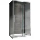 Душевой уголок 140x60 см Abber Schwarzer Diamant AG30140H-S60-S60 прозрачное