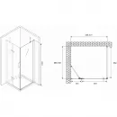 Душевой уголок 90x70 см Abber Zart AG08090-S71 прозрачное