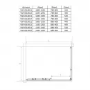 Душевой уголок Vincea Slim VSR-6SL8012CLB 120x80 см, профиль черный матовый, стекло прозрачное