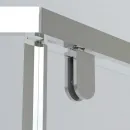 Душевой уголок Vincea Stresa VSP-1S100CLG 100x100 см, профиль золотой матовый, стекло прозрачное