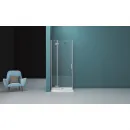 Душевой уголок 100x80 см BelBagno Kraft KRAFT-AH-12-100/80-C-Cr-L прозрачное