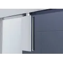 Душевой уголок Vincea Penta VSP-3P100CLGM 100x100 см, профиль вороненая сталь, стекло прозрачное