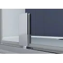 Душевой уголок Vincea Penta VSP-3P100CLGM 100x100 см, профиль вороненая сталь, стекло прозрачное
