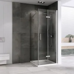 Душевой уголок 99,8x70 см Abber Zart AG08100P-S71 прозрачное