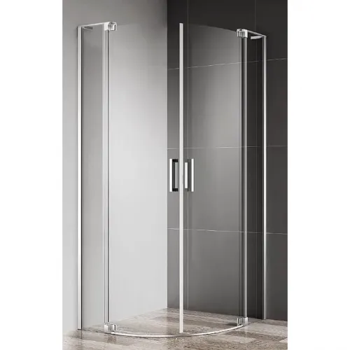 Душевой уголок 80-90x80-90 см Cezares SLIDER-R-2-80/90-C-Cr прозрачное